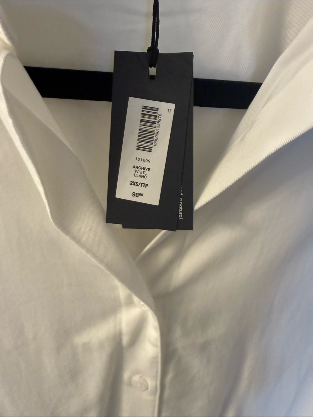 Babaton White Button-Down Shirt - Picture 2 of 2